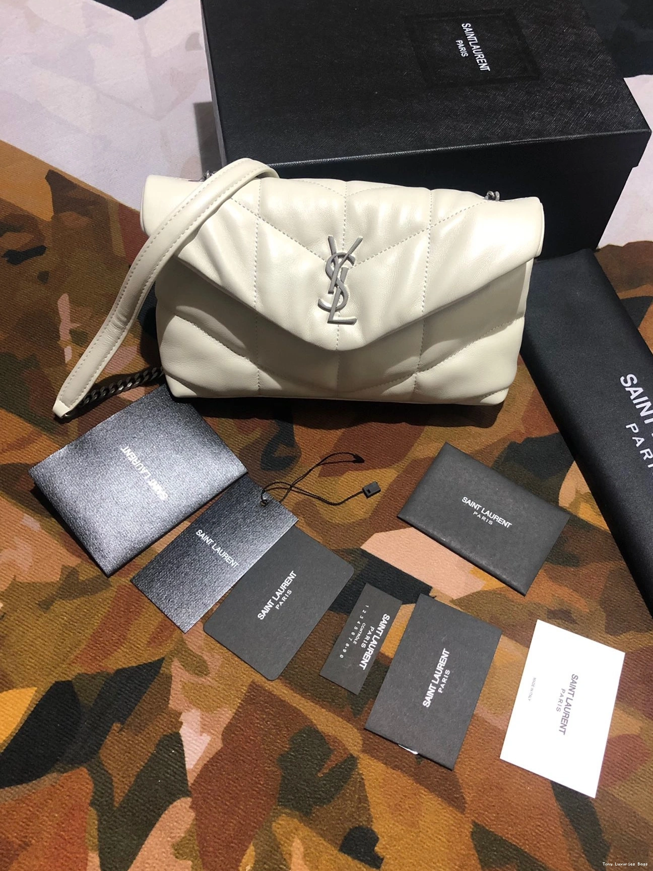 Tony Luxuries PUFFER CHAIN YSL BAG MINI SMALL 0823